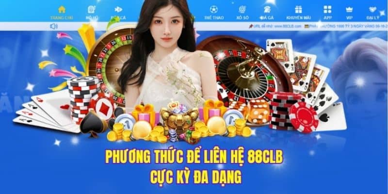 Các phương thức liên hệ 88CLB 